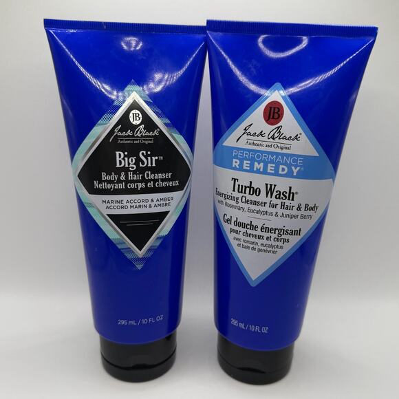 Jack Black 7pc Grooming Lot - Turbo Wash, Big Sir, Moisturizer, SPF Lip Balm Set - Picture 6 of 8
